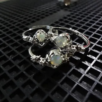 Opal Silver Ring