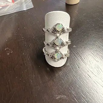 Opal Silver Ring