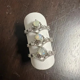 Opal Silver Ring